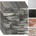 10PCS 3D Wall Panels Peel and Stick Foam, Self-Adhesive Decorative 3D Brick by SYYKDEF