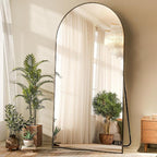HARRITPURE 76"x34" Arched Full Length Mirror Free Standing Hanging Mounted by HARRITPUREHome