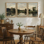 Framed Vintage Landscape Wall Art - Image 4
