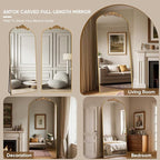 Antok Arched Full Length Mirror, Full Body Mirrors - Image 6