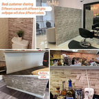 Jeweluck Stone Wallpaper Peel and Stick Brick Wallpaper 17.7”×393.7” Brick - Image 2
