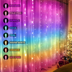 suddus Curtain Lights for Bedroom, 192 Led 8.3ft x 5.25ft Hanging String Lights - Image 2