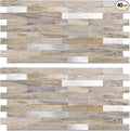 Peel and Stick Backsplash Tile Waterproof Removable PVC Wall Sticker 3D Faux by KOYNSLE