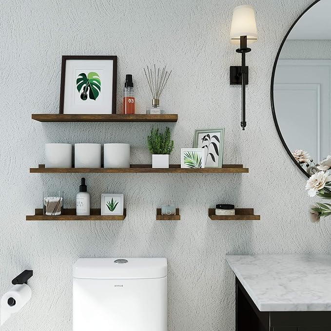 Floating Shelves for Wall Decor, Long Wall Mounted Storage Shelf for Bedroom - Image 4