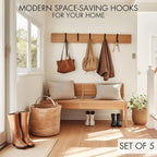 Decorative Coat Hooks For Wall Mount Set of 5 - Image 2