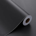 FUKU MON 24"x394" Dark Grey Wallpaper Matte Solid Gray Contact Paper by MeetyourallDIYneeds