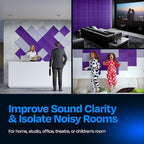 Acoustic Panels 12-Pack Soundproof Wall Panels 12"X12"X0.4" Sound Panels High - Image 4