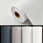 Haimin Fabric Wallpaper Textured Contact Paper Grasscloth Wallpaper Peel and - Image 5