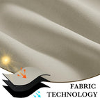 RYB HOME Bedroom Blackout Curtains 72 inches Long, 100% Blackout Thermal - Image 7