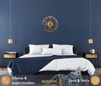 Rizalit Wood Wall Clock Artistic Modern Classic Style Unique Design 11.5 Inch - Image 4