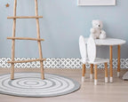 FLFK Wallpaper Border Black and White Patterns Peel and Stick Wall Border Self - Image 6