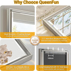 Brushed Nickel Bathroom Mirror, Rustproof Rectangle Framed Mirror - Image 8