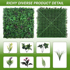 fanado Grass Wall Panels 20"x20", Artificial Hedge Greenery Wall Backdrop - Image 2