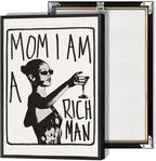 Mom I Am A Rich Man Aesthetic Retro Music Goblet Poster Feminist canvas Wall by Liyark