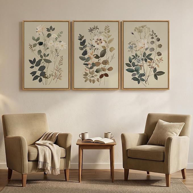 Framed Vintage Botanical Wall Art - Image 8