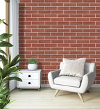 100 Red Faux Brick Wall Tiles, Inorganic Minerals, 3D Thin Brick Veneers - Image 2