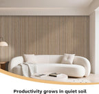 RITOLLO 8 Packs Acoustic Panel 47.2"×23.6" Sound Absorbing Slat Wall Panels - Image 4