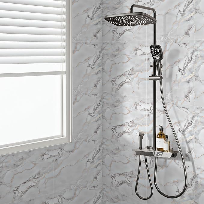 Vieshful 20pcs Peel and Stick Backsplash Tile，12"x12" Self Adhesive Marble Tile - Image 7