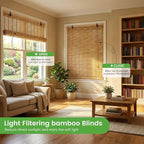 Bamboo Blinds, Custom Sizes Roller Shades - Image 3