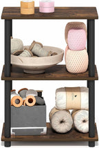 Furinno Turn-N-Tube Storage Shelves, 3-Tier Open Frame Book Shelf, Standing - Image 6