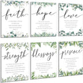 Sacubee 6 Pack Acoustic Christian Art Panels 12" x 16" Faith Hope Love by Sacubee