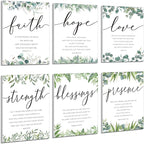 Sacubee 6 Pack Acoustic Christian Art Panels 12" x 16" Faith Hope Love by Sacubee