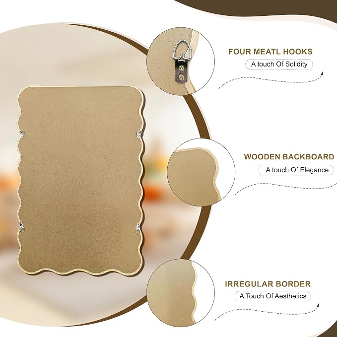 Wavy Mirror for Wall, for Bedroom, Living Room - Image 8