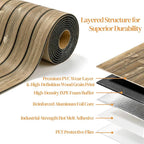 VEELIKE Weathered Wood Wall Panels Peel and Stick Distressed Wood Grain Slat - Image 9
