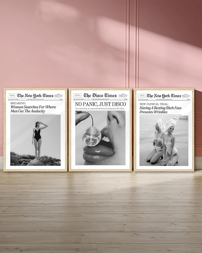 iHery Funny Having A Prevents Wrinkles Framed Trendy Hot Girls NewsPaper Wall - Image 7