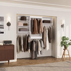 ROOMTEC Modular Closet System, Wall-Mounted Wooden Tower - Image 9