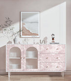 Heroad Peel and Stick Wallpaper Pink and White Vintage Forest Animals Floral - Image 6
