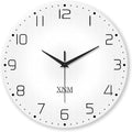 XNM Modern Minimalist Glass Wall Clocks Battery Operated 24 Inch Large Simple by XNMwallclock
