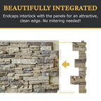 AZ Faux High-Density Polyurethane Faux Stone Interlocking Right Endcap - Image 7