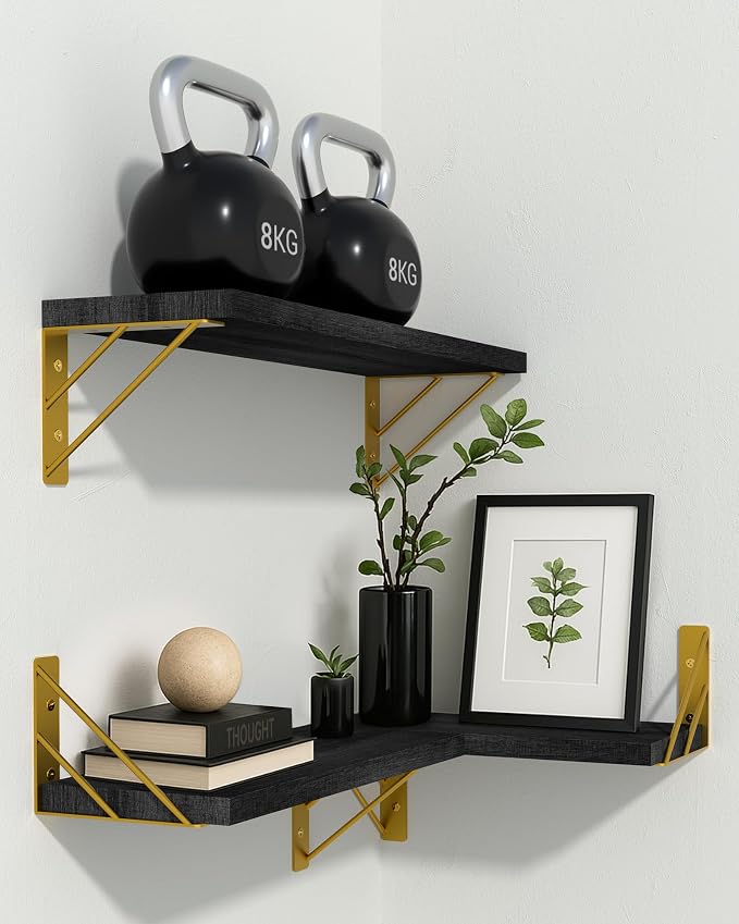 BAYKA Wall Shelves for Bedroom Decor, Floating Shelves for Living Room Kitchen - Image 9