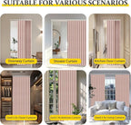 AJAZZ 100% Blackout Accordion Doors Interior Magnetic Door Curtain Pleated Door - Image 5
