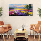 Flower Wall Art Vintage White Floral Canvas Pictures Abstract Blooming Flower - Image 3