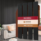 Avana Acoustic Wood Wall Panels – 93.2x11.25 Inch Panels – Fits 94x12 Layout – by AvanaHome