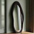 Honyee Full Length Mirror, Flannel Wrapped Wooden Frame Floor Mirror, Irregular by Honyee