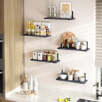 Fixwal Wall Shelves, Width 4.7 Inches Black Floating Shelves - Image 7
