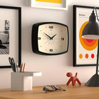 JONES CLOCKS® Movie wall Clock | Retro Rectangular Clock | 10 inch | Black | - Image 5