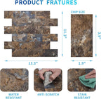 Art3d 10-Sheet Peel and Stick Backsplash PVC Wall Tile, Stickon Tile - Image 6