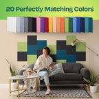 Acoustic Panels 12-Pack Soundproof Wall Panels 12"x12"x0.4" Decorative Sound - Image 4