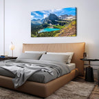 Mountain Canvas Wall Art Teal Saint Mary Lake Landscape Wall Decor Glacier - Image 6