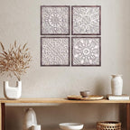 Tatuo 4 Pcs Wood Art Wall Decor Farmhouse Decorative Wood Panels Modern Wall - Image 5