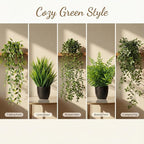 5 Pack Fake Plants for Wall Home Room Office, Artificial Hanging Plants - Image 7