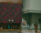FLFK Gothic Rose Floral Wallpaper Peel and Stick 16in x 64in Wall Paper - Image 3