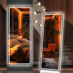 Hasipu Full Length Mirror with Lights, Full Body Dressing Standing, Hanging by Whatssuitableisthebest