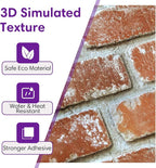 3D Peel and Stick Faux Brick Wall Panels 11.8" x 11.8" 10-Pack, Small - Image 3