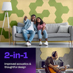 Acoustic Panels 12-Pack Soundproof Wall Panels 12"X10.4"X0.4" Sound Panels High - Image 2