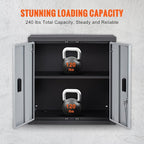 VEVOR Foldable Wall Cabinet, Metal Garage Locker Mounted 26" Small Tool Chest - Image 5